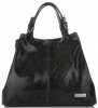 Kožené kabelka shopper bag Vittoria Gotti lahvově zelená V898GPIT